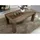 Massivmoebel24 Nature Grey 200 x 76 x 100 cm grau