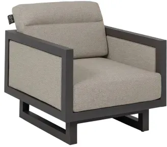 Apple Bee Santorini Loungesessel gepolstert Alu taupe