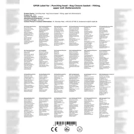 ich-zapfe Zapfkopf - Keg Verschluss Korb- Fitting, oberer Ausgang (Kelleranstich)