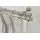 GARESA Gardinenstange GARESA "ANDREA", silber (mattnickelfarben), L:150cm Ø:20mm, Metall, Gardinenstangen, Vorhanggarnitur, verlängerbar, Endknopf Profil groß, mit Ringen