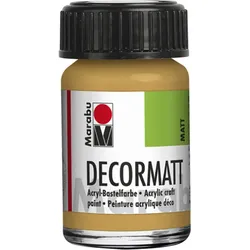 Marabu 140139784 Marabu Decormatt Acryl Metallic-Gold 784, 15 ml