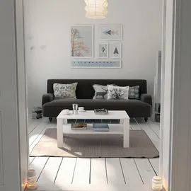 Vicco Couchtisch 25949 weiß 100 x 42 x 60 cm