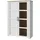 Forte Highboard Bohol 106,4 x 160,6 x 42 cm Riviera Eiche / Sibiu Lärche hell