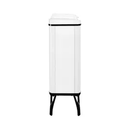 Wellhome WELL HOME MOBILIARIO - DECORACIÓN Intelligenter Mülleimer mit automatischem Öffnen oder Handkontakt, 50 l, 35,5 x 26 x 83,5 cm, weiß.