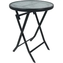 VCM Bistrotisch 55 cm Ø schwarz/rot
