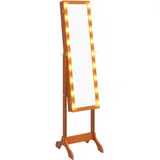 Standspiegel mit LED 34x37x146 cm