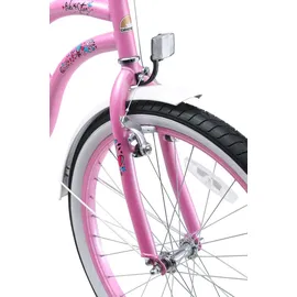 Bikestar Cruiser 24 Zoll RH 135 cm pink/rosa