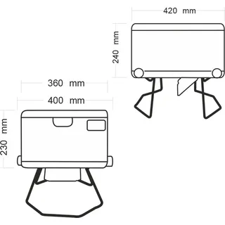looseal EVO mobile Verschweißer-Toilette Weiß