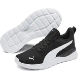 Puma Anzarun Lite Jr Sneaker, Black White, 36