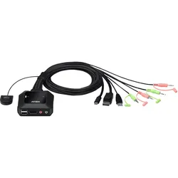 ATEN CS52DP Hybrid - KVM-/Audio-/USB-Switch - 2 x KVM/Audio/USB