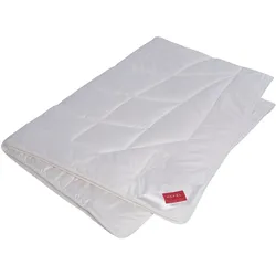 Naturfaserbettdecke HEFEL "Pure Bamboo", weiß, B:135cm L:200cm, Bezug: 100% Baumwolle. Füllung: 80% Viskose, 20% Polylactid, Bettdecken, optimal für die Sommerzeit