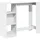 vidaXL Bartisch mit Regal 124 x 46 x 103,5 cm Weiß