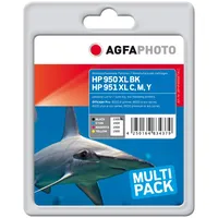 AgfaPhoto kompatibel zu HP 950XL schwarz + 951XL CMY