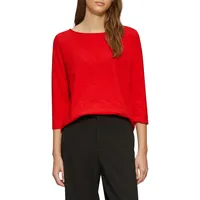 S.Oliver Langarmshirt aus Flammgarn Gr. 42, RED, , 37049402-42