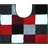 mit Ausschnitt 50 x 60 cm rot