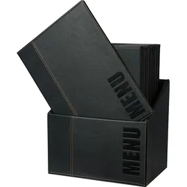 Securit Speisekarten Mappe A4 Schwarz 20 St.