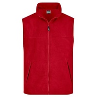 Fleece Vest Wärmende Weste in schwerer Fleece-Qualität rot, Gr. S