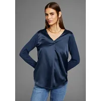 Hechter paris Shirtbluse mit V-Ausschnitt- NEUE KOLLEKTION blau 42