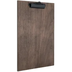 Securit® Walnussholz-Speisekartenhalter - Holzpaneel mit Klemme