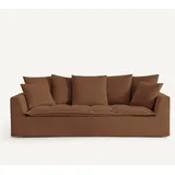 Am.pm Sofa Otavia, Meliertes Gewebe Siennaerde