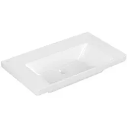 Villeroy und Boch Subway 3.0 Schrank-Waschtisch 4A708301 80x47cm, ohne Hahnloch/ohne Überlauf, weiß