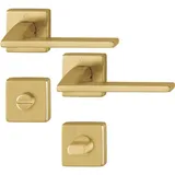 HOPPE - Türgarnitur, Rosettengarnitur Bergamo M1628/843KV/843KVS Ms F78-1-r Sk/ol Din L/r D/d