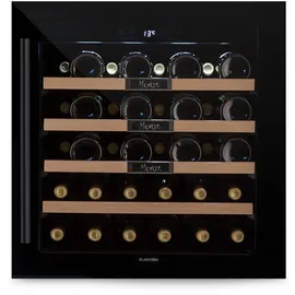 Klarstein Vinsider 36 Built-In Uno Einbau-Weinkühlschrank 36 Flaschen 92 Ltr Edelstahl Schwarz