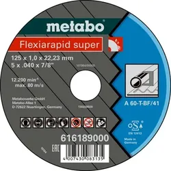 Flexiarapid super 125x1,0x22,23 Stahl, Trennscheibe, gerade Ausführung (616189000)