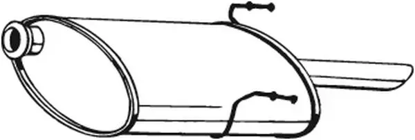 BOSAL Endschalldämpfer 190861 für Peugeot
