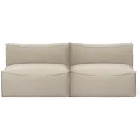 Ferm Living - Catena Modular 2-Sitzer, natur (Rich Linen)