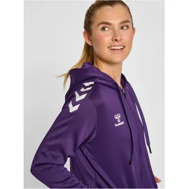 hummel Core XK Poly Kapuzenjacke Damen acai/white XS