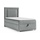 4mybaby GmbH Best for Home Boxspringbett mit Bettkasten Trinity K3-SINGLE 90x200 Bonellfederkern inkl. Topper | Grau | Grau