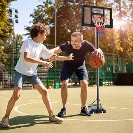 Tectake Basketballkorb Dirk Schwarz 230 - 305 cm