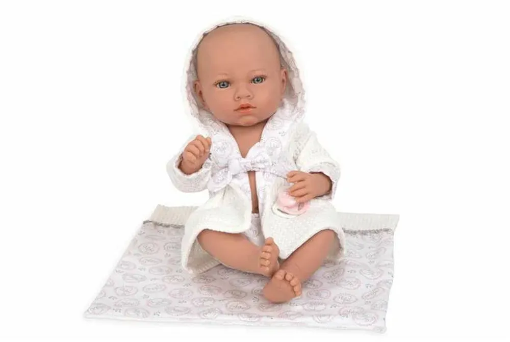 Arias Elegance Baby-Puppe 38 cm in Weiß – Wunderbares Spielzeug für Kinder ab 3 Jahren