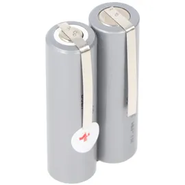 AccuCell Akku passend für Haarschneider 2,4 Volt NiMH Mignon AA 2000 mAh 49x15x28 mm