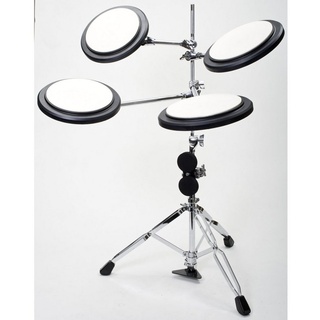 FAME Metronom, (PD-555 TW Übungsset für Drums Kompakt mit 4 Gummipads Kickpad Inklusive Ständer Leises Authentisches Spielgefühl 3 Jahre Garantie, Zubehör für Drums, Metronome & Übungspads), PD-555 TW, Übungsset für Drums, leises Spielgefühl