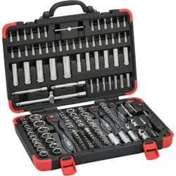 VIGOR Innenvierkant Antrieb 6,3 = 1/4 Zoll Innenvierkant Antrieb 10 = 3/8 Zoll Innenvierkant Antrieb 12,5 = 1/2 Zoll Steckschlüssel-Satz V2461N ∙ Vierkant hohl 6,3 mm (1/4 Zoll), Vierkant hohl 10 mm (3/8 Zoll),
