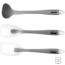 STONELINE Küchenhelfer Set 3-teilig Silikon grau