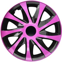 NRM KO242 Radzierblende Draco CS, Schwarz/Rosa, 14 Zoll, 4er Set