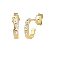 Elli PREMIUM Creole Geo Topas Edelstein Klassisch 585 Gelbgold OneSize Damen