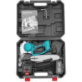 Mini Akku-Kettensäge 8 Zoll Bürstenloser Motor Elektro-Kettensäge mit 2 Batterien und Ladegerät, Einhand Kettensäge Elektrisch für Gartenbäumen Astschere Holzschneiden