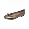 Ballerina, Festtagsschuh, Hochzeitsschuh, Flats mit schönem Metallic-Schimmer, Gr. 36, kupferfarben, , 22602430-36