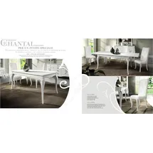vaccari cav giovanni Esstisch 90 x 78 x 162 cm weiß