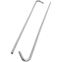 PROTEKTOR Abhängedraht mit Haken 250mm Stahl Silber, Deckenabhängung