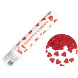 Partydeco Konfettishooter 28 cm | Rote Herzen