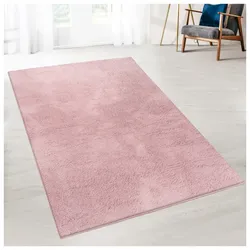 Karat Hochflorteppich Eden   Rosa