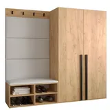 ABIKS MÖBEL Garderoben-Set MIRO Set 5, Garderobe mit gepolsterten Paneelen, Modern Design