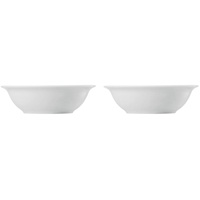 Thomas Porzellan Müslischale Bowl 17 cm - TREND Weiß - 2 Stück, Porzellan, (Posten-Set, Mehrfach-Set, Postenartikel, 2-tlg), Porzellan, spülmaschinenfest und mikrowellengeeignet weiß