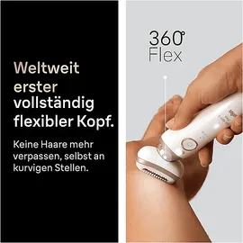 Braun Silk·épil 9 Flex 9-060 3D Wet & Dry weiß/gold
