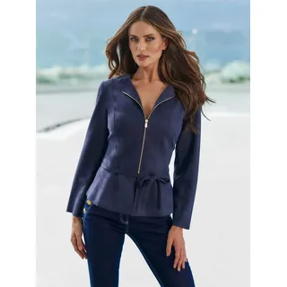 Heine Lederimitat-Blazer in marine | Gr.: 40